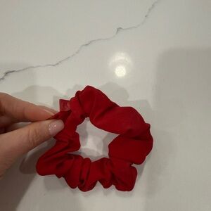Lululemon Red Scrunchie Hair Tie